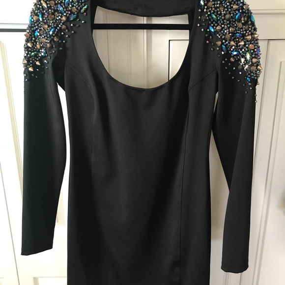 V & K Studio Women’s Black Dress With Studs Size L - Picture 2 of 8